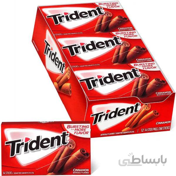 آدامس تریدنت با طعم دارچین باکس ۱۲ عددی – Cinnamon Trident chewing gum
