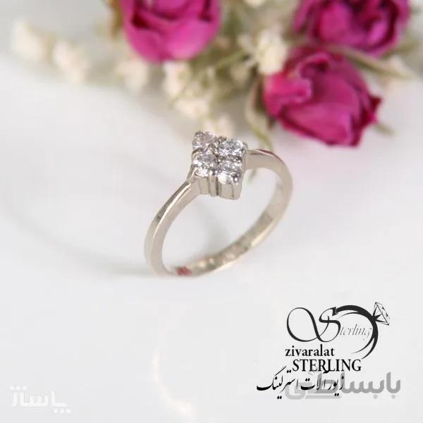 انگشتر نقره زنانه ساخت ایتالیا کد 520798