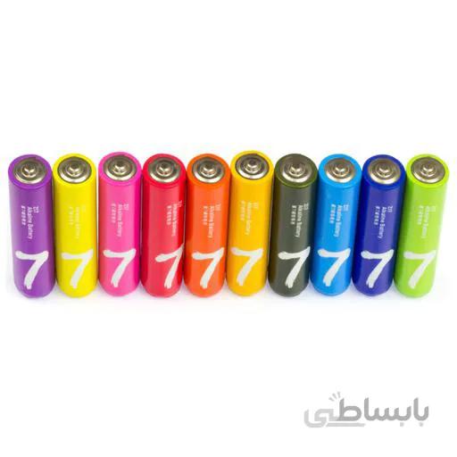 باتری نیم قلمی آلکالاین شیائومی مدل ZI7 بسته 10 عددی ا Xiaomi ZI7 Alkaline AA Battery Pack Of 10