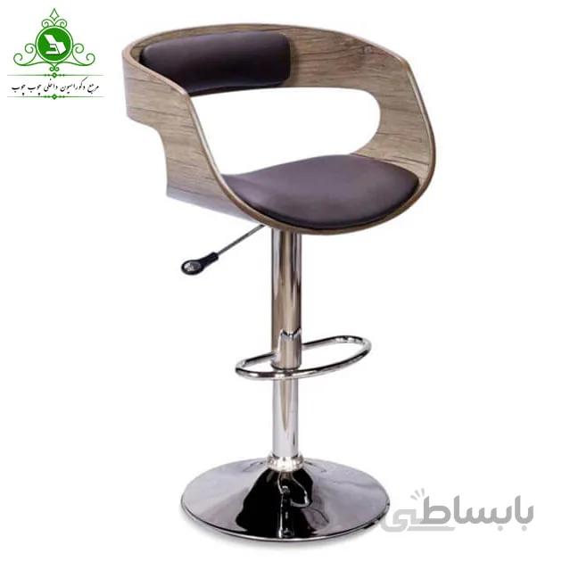 صندلی اپن مدل چوبی گرد