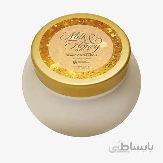 کرم کاسه ای دست و بدن شیروعسل طلایی اوریفلیم Milk and Honey Gold