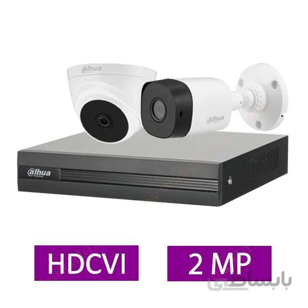پکیج کامل 2 دوربین مدار بسته داهوا 2 مگاپیکسل HDCVI