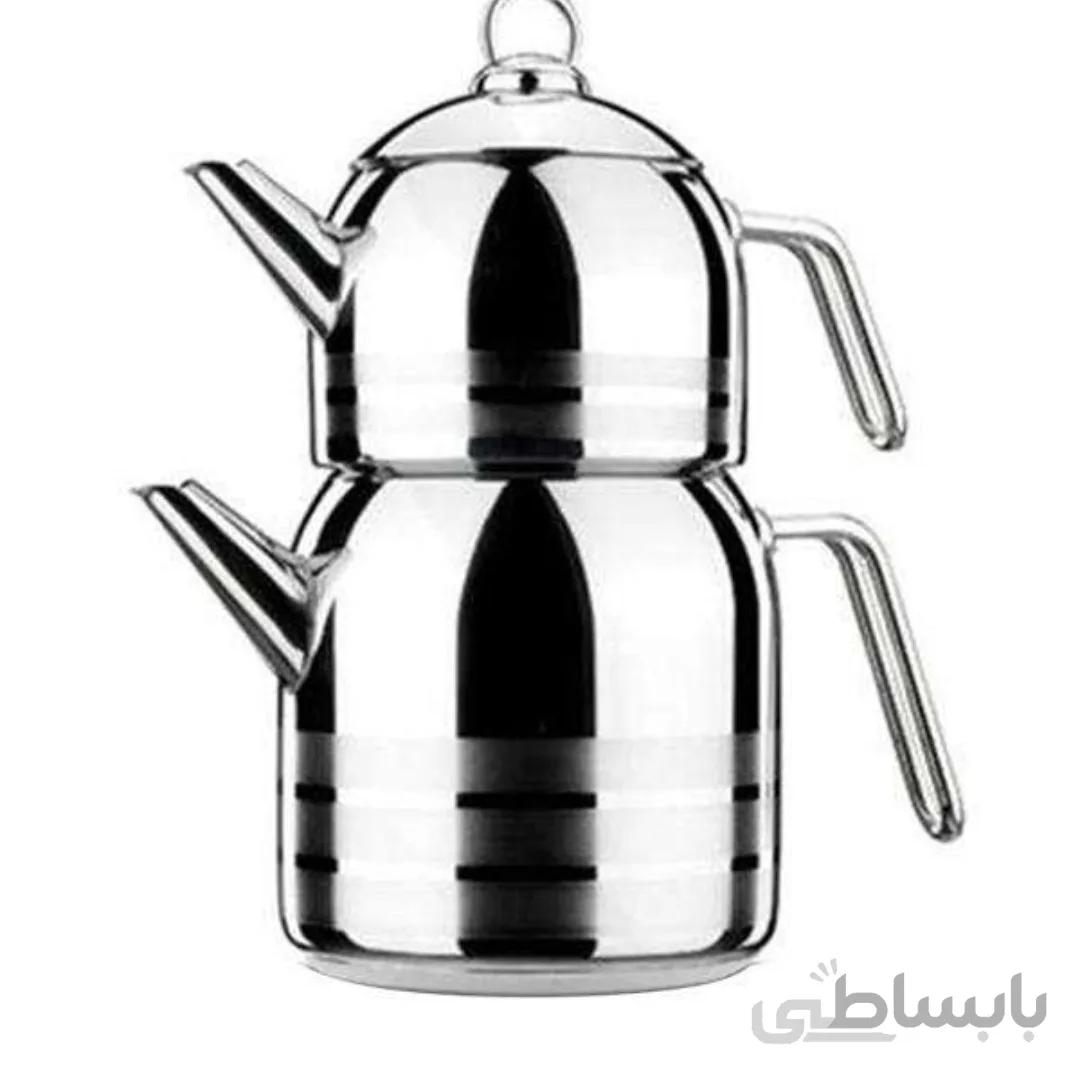 کتری و قوری کرکماز مدل Astra A098 ا Korkmaz Astra A 098 Kettle and Teapot