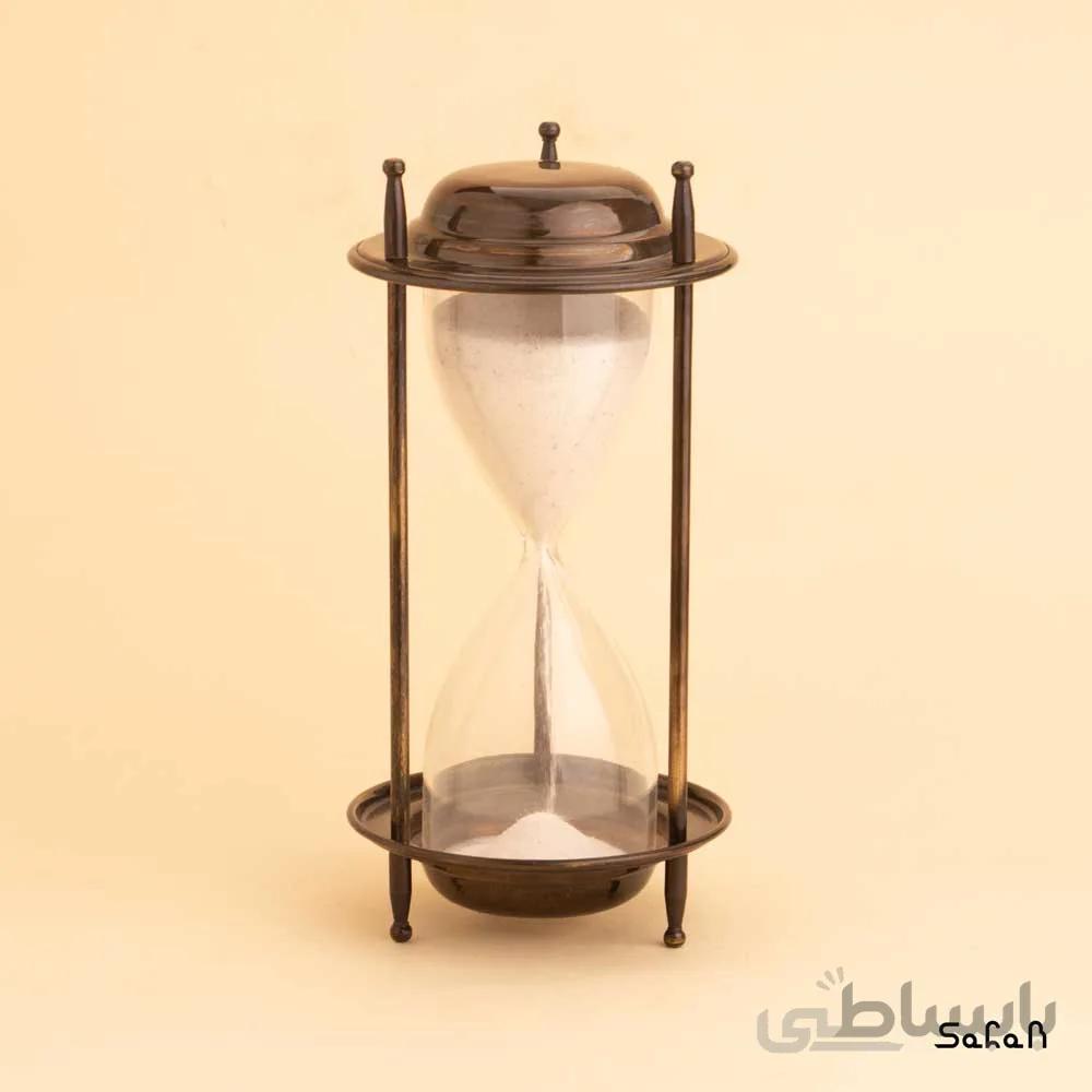 ساعت شنی برنجی قهوه ای