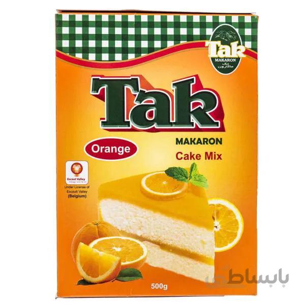 پودر کیک پرتقالی تک ماکارون ۵۰۰ گرمی – کارتن ۱۲ تایی
