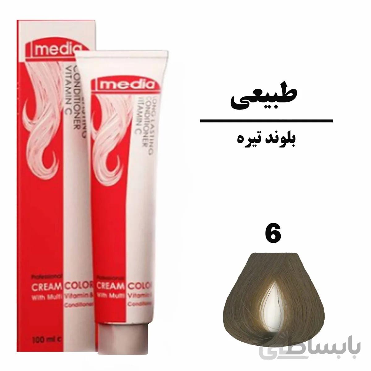 رنگ موی مدیا 6 بلوند تیره
