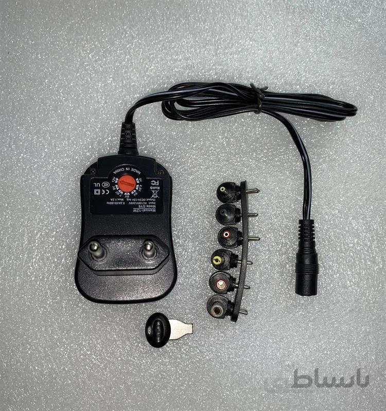 آداپتور یونیورسال ۳ولت تا ۱۲ولت متغیر 12وات ا Universal 3v- 12v 12w adapter