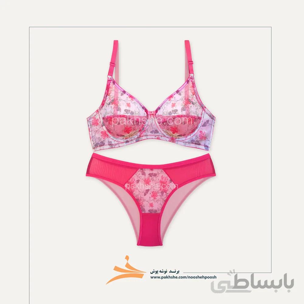 ست فانتزی فنردار گلدار برند نوشه پوش کد 62001