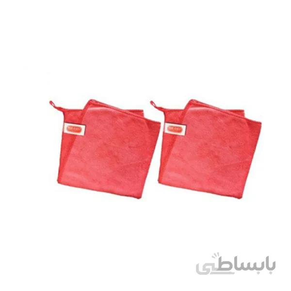 دستمال حوله ای حرفه ای مایکروفایبر تام کلین مدل TC-mfl300rx2 بسته 2 عددی