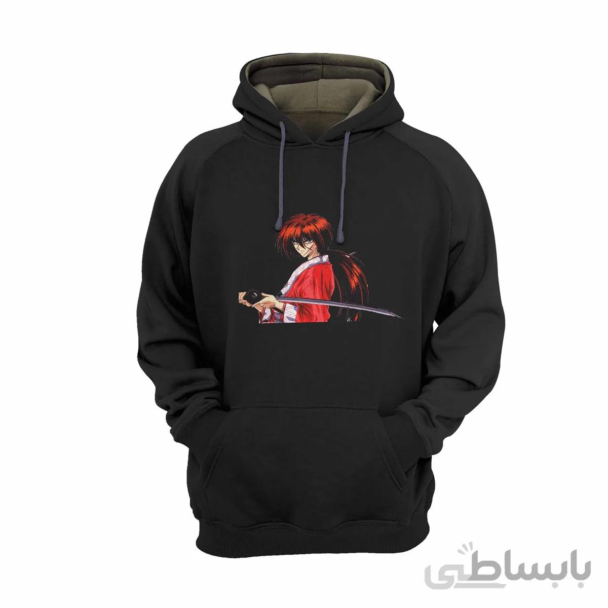 هودی مشکی طرح انیمه رورونی کنشین Rurouni Kenshin کد KCT10458 کد 285234