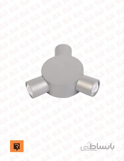 چراغ دکوراتیو سه طرفه گرد 3 وات لنز محدب رسام