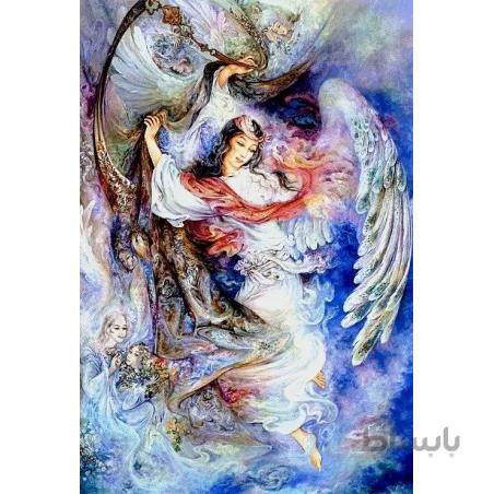 نخ و نقشه تابلو فرش مینیاتوری کد-20 پرده اسرار