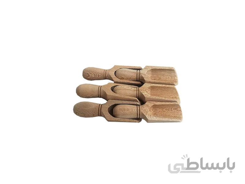 قاشق ادویه چوبی کد 116 بسته شش عددی