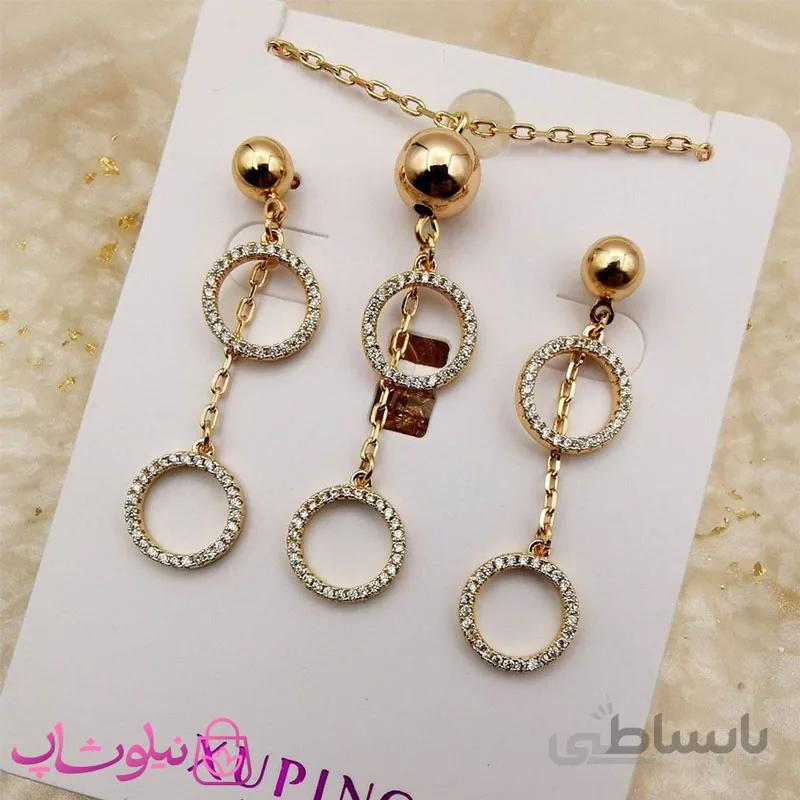 نیم ست زنانه نگین دار ژوپینگ کد 4357