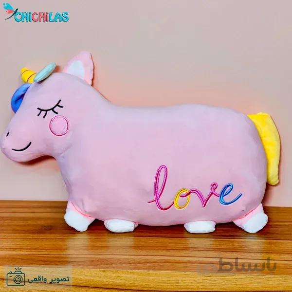 عروسک تکشاخ بالشتی طرح Love