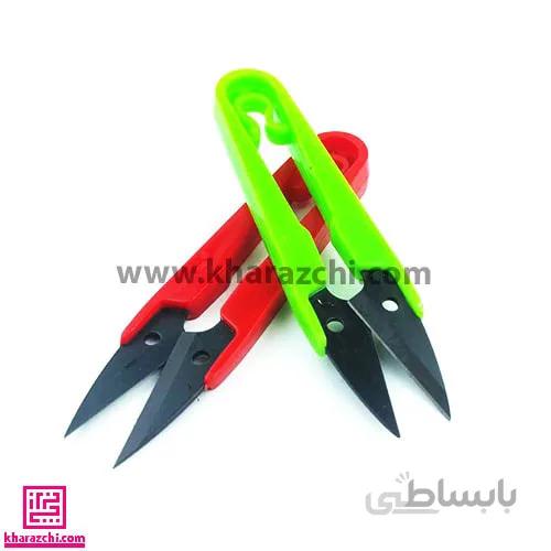 قیچی سر نخ زن دسته پلاستیکی