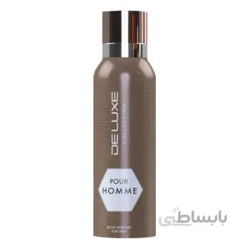 بادی پرفیوم مردانه دلوکس مدل POUR HOMME حجم ۱۲۰ میلی لیتر