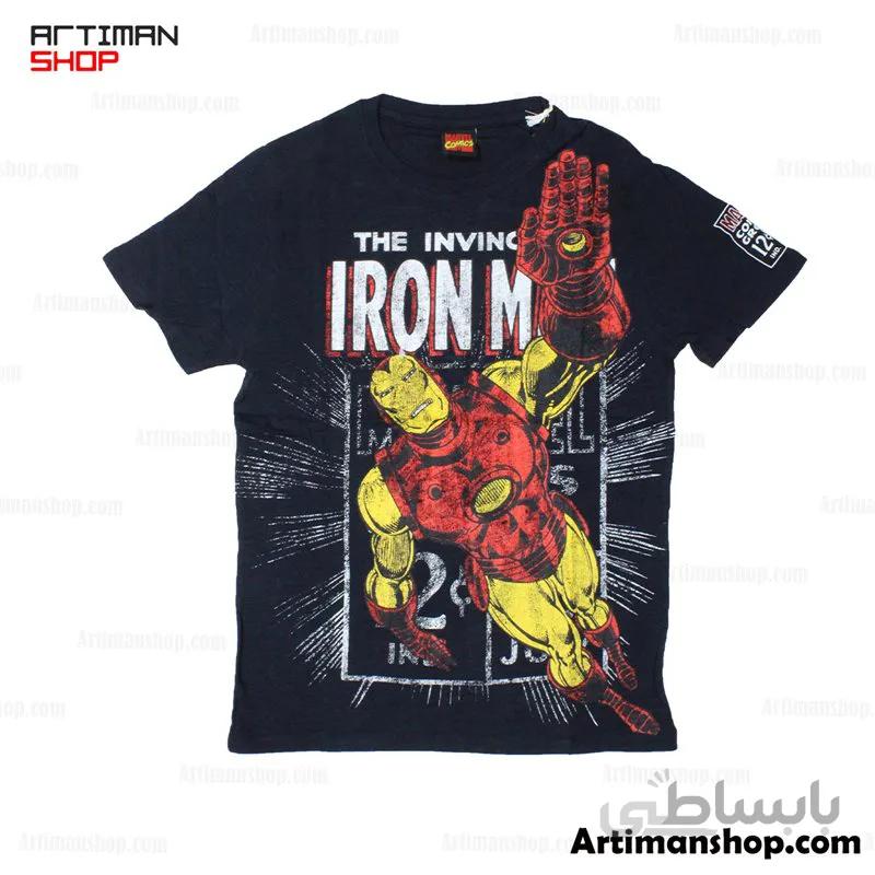 تیشرت آستین بلند پسرانه طرح IRON MAN