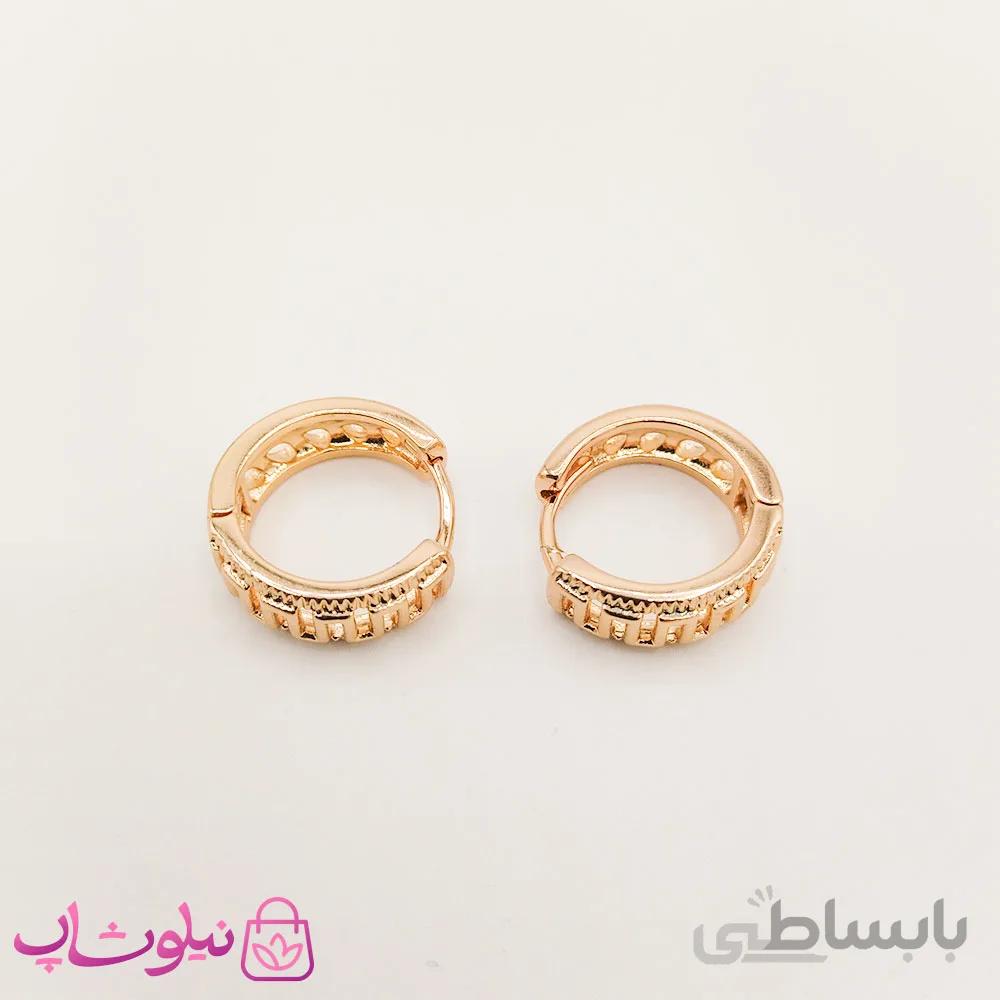 گوشواره زنانه حلقه ای پهن ژوپینگ کد 338 2