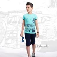 ست تیشرت و شلوارک بچه گانه پسرانه شیک رده سنی ۶ تا ۸ سال کد 1498