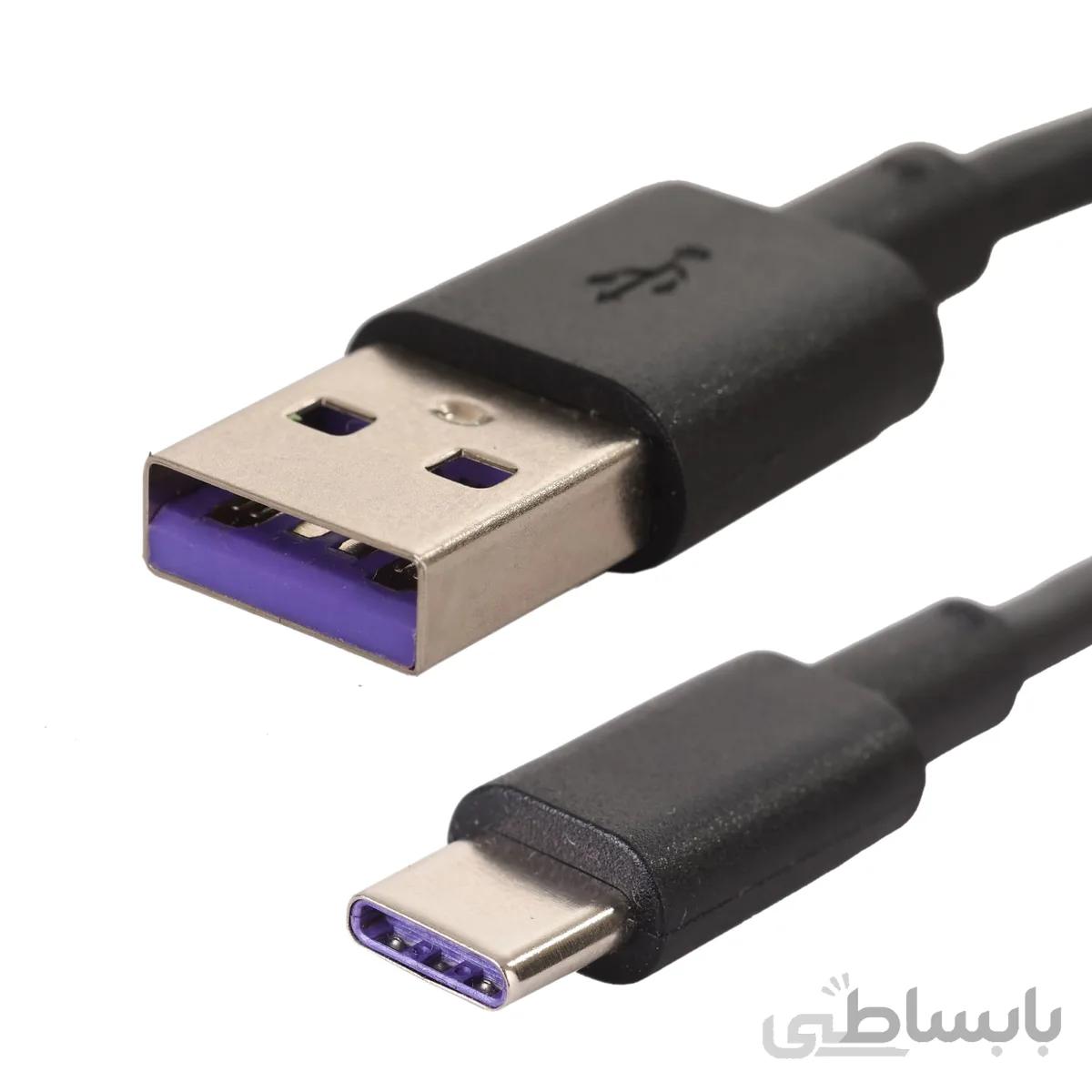 کابل پاوربانک N2 PTC-105 TypeC طول ۳۰ سانتیمتر فست شارژ