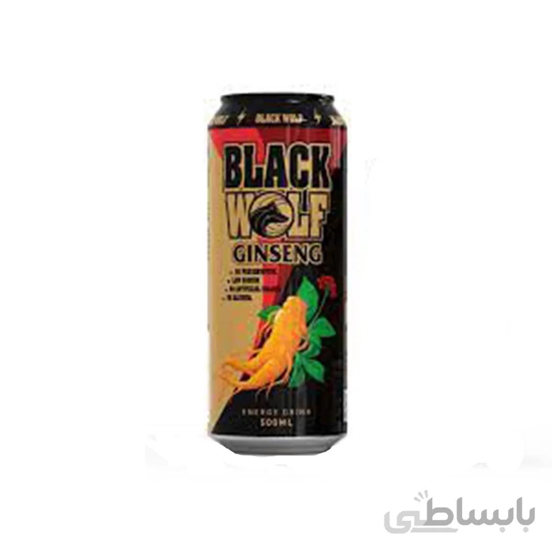 نوشیدنی انرژی زا جینسینگ دار بلک وولف 500 میلی Black wolf ginseng