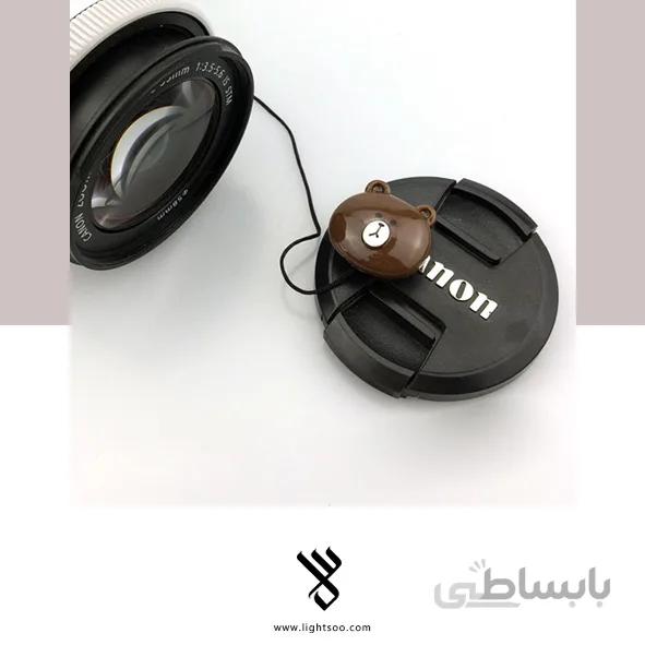 بند محافظ درپوش لنز دوربین (طرح خرس)