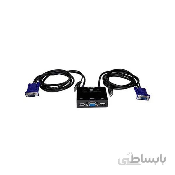 D-Link KVM-222 2 Port USB with Audio Support KVM Switch ا کی وی ام سوئیچ 2 پورت 222 دی لینک
