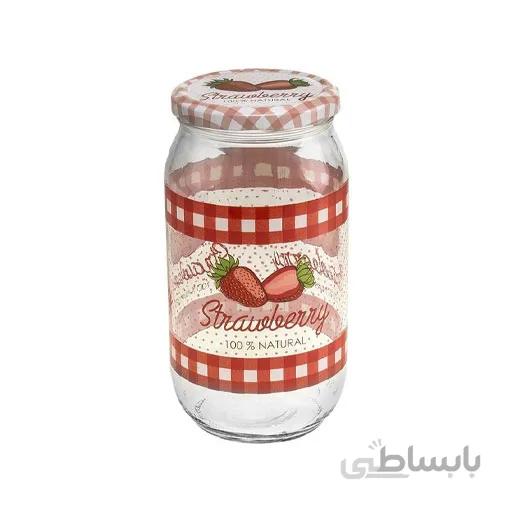 بانکه 1 لیتر هروین طرح توت فرنگی مدل 10153