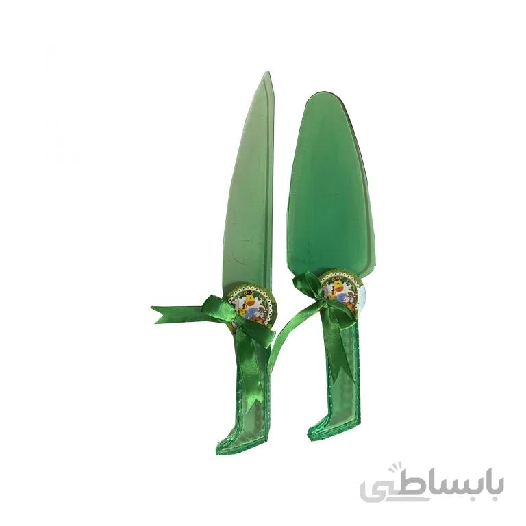 کارد و کفگیر کیک تم تولد حیوانات جنگل مدل STBT994