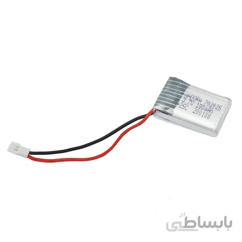 باتری لیتیوم پلیمر 3.7 ولت 180 میلی آمپر ساعت انرژی (702025) 25C