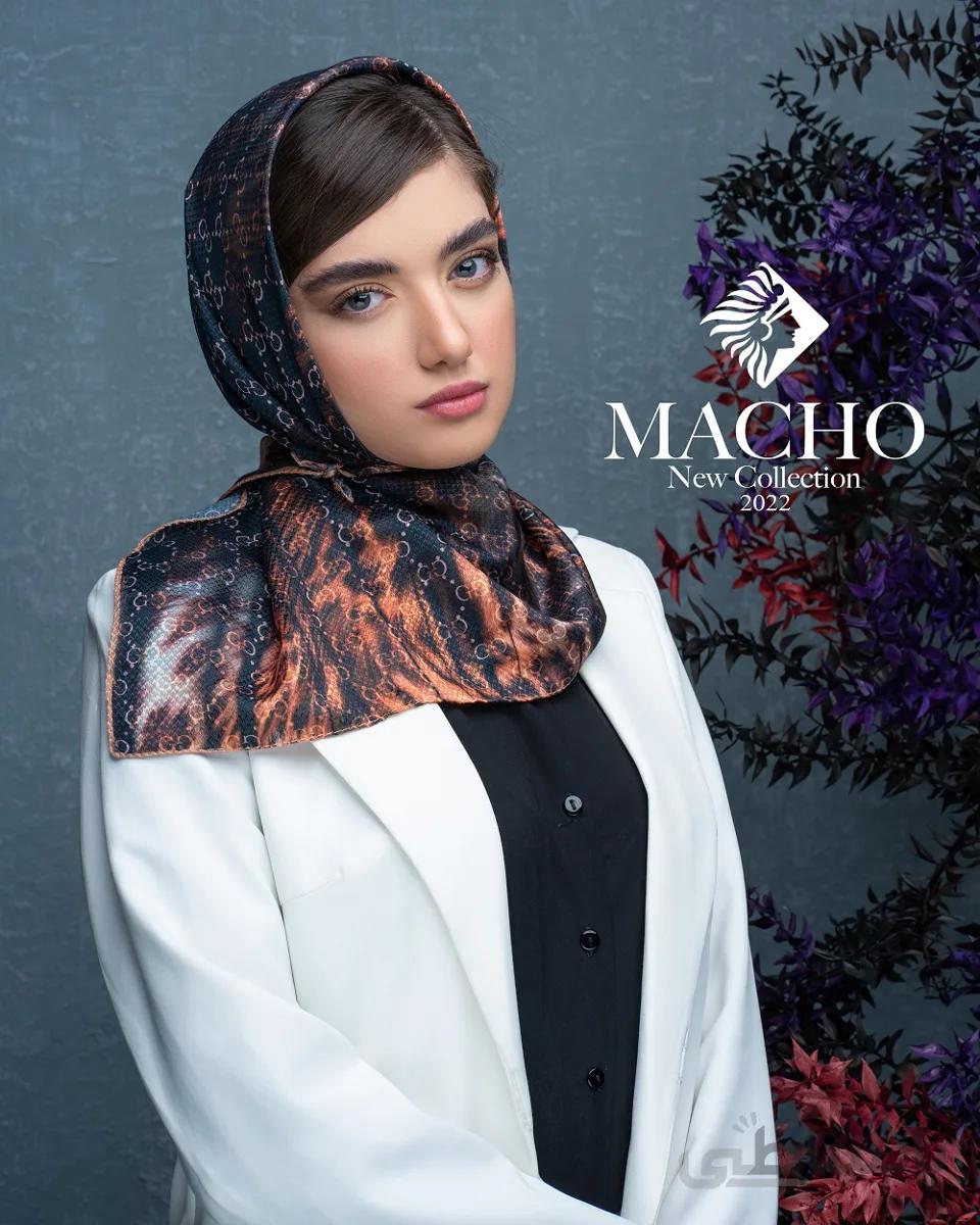 روسری مینی نخی ژاکارد ماچو 2787