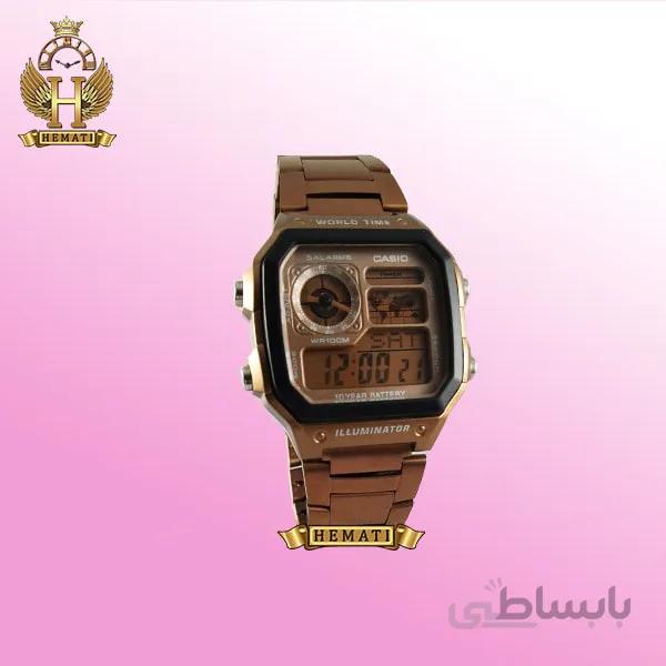 ساعت مردانه کاسیو جهان نما Casio World Time AE-1200WHD-1AVDF کافی