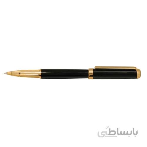 روان نویس ایپلمات مدل Lord مشکی لاکی گیره زرد ا Iplomat Lord Rollerball Pen