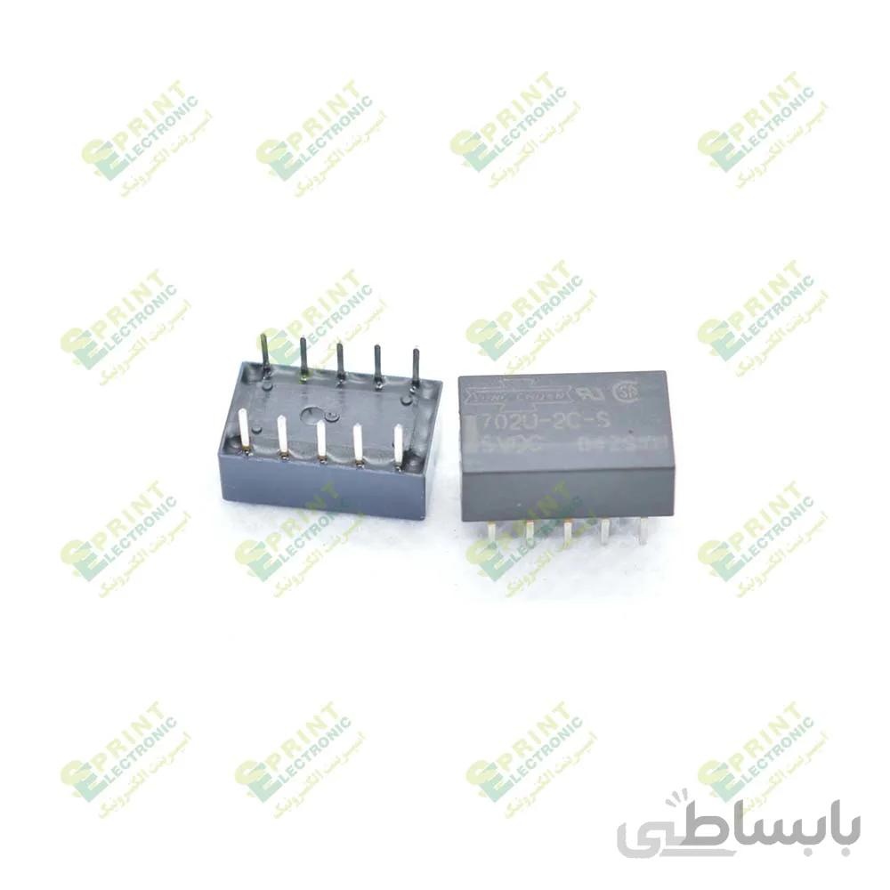 رله ۵ ولت مخابراتی لچ 10 پایه 1 آمپر Song Chuan 702U-2C-S