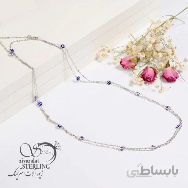 گردنبند نقره زنانه کد 181315