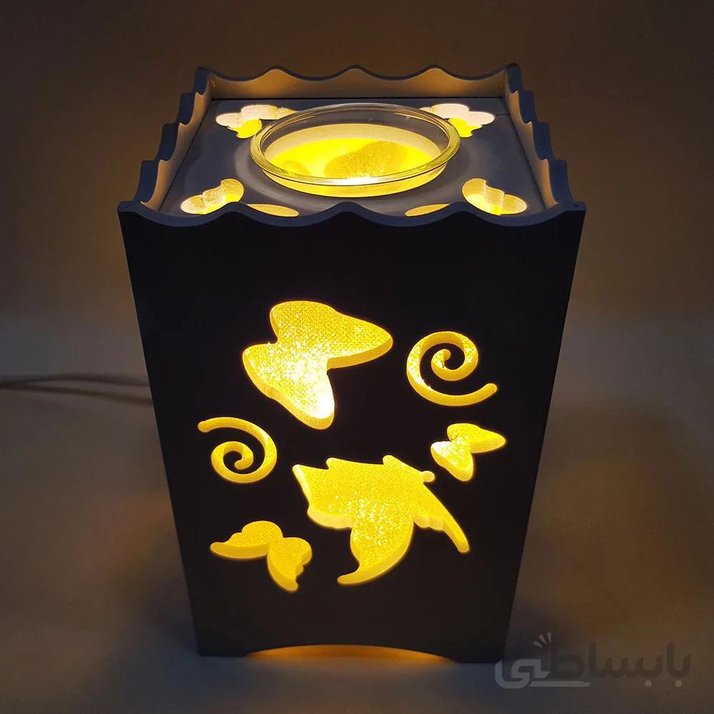 آباژور اسانس سوز طرح پروانه