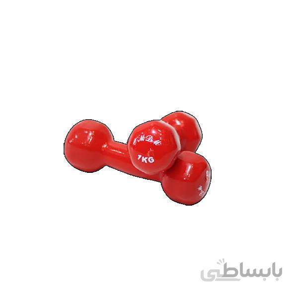 دمبل ایروبیک 1 کیلویی MDM روکش دار
