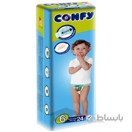 پوشک کودک کانفی بسته 24 عددی سایز6 وزن بالای 16 کیلوگرم CONFY