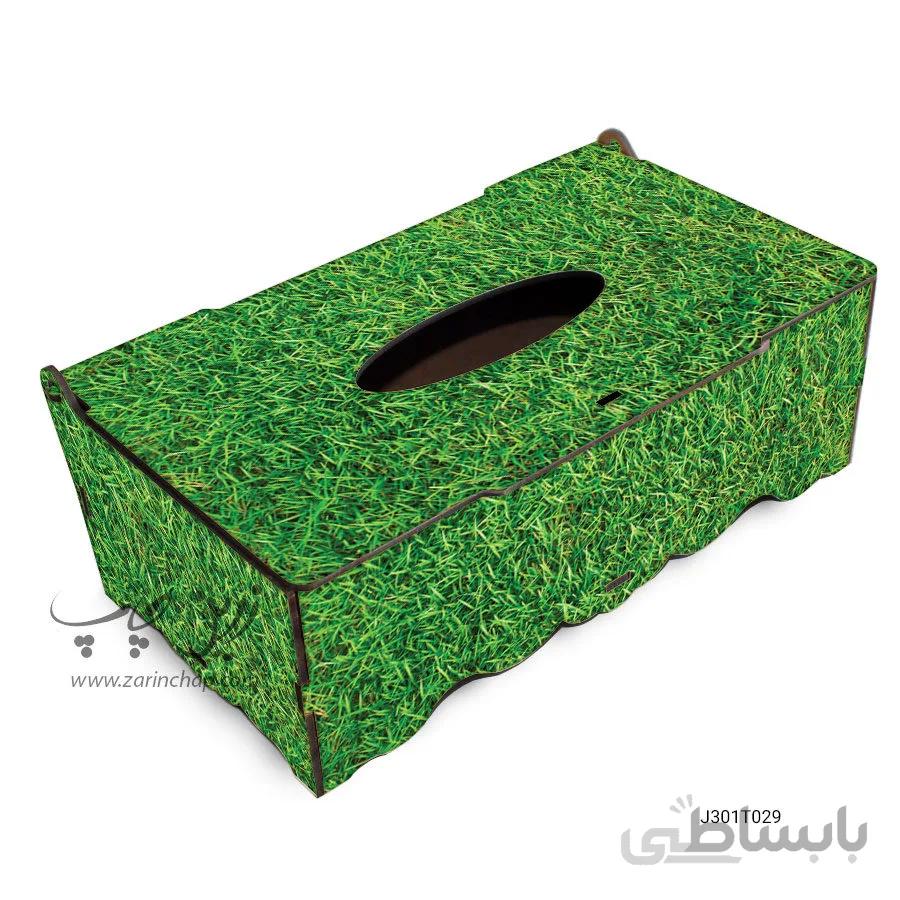 جعبه دستمال کاغذی MDF با طرح مدل J301T029