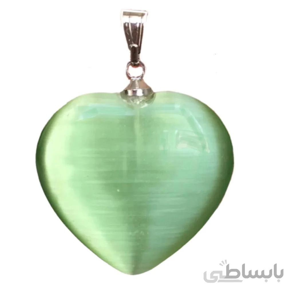 آویز گردنبند طرح چشم گربه ( سبز)