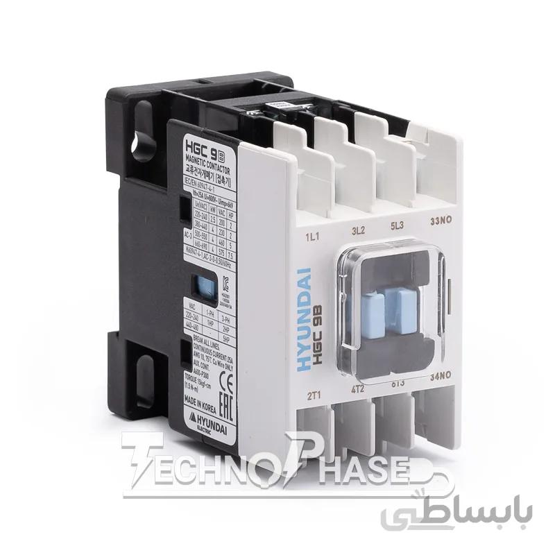 کنتاکتور 9 آمپر (220VAC) هیوندای مدل HGCB
