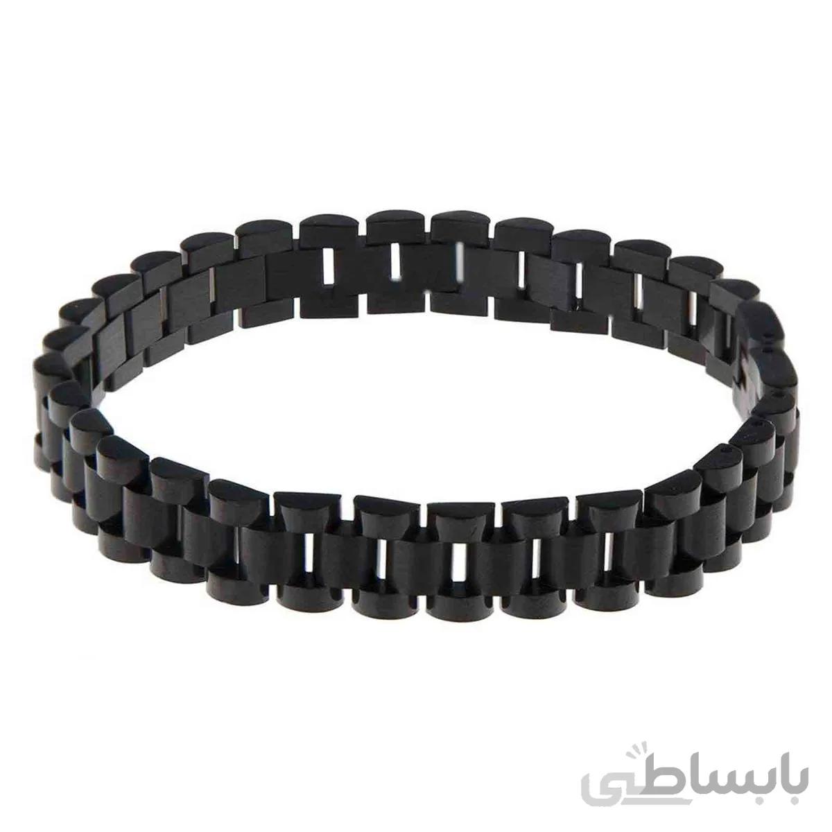 دستبند رولکس مشکی کد R 588