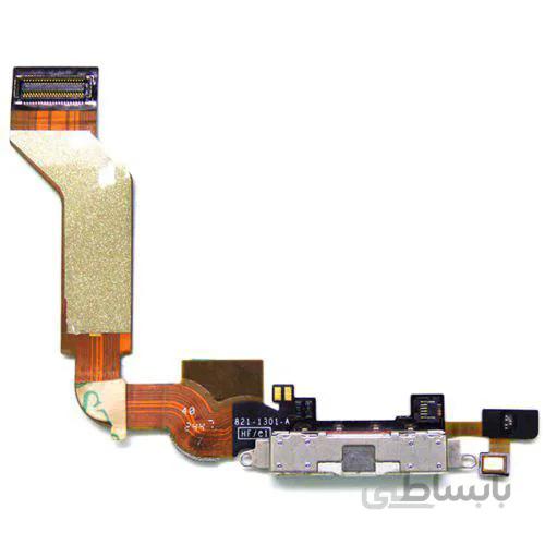فلت شارژ و میکروفون آیفون IPHONE 4S ا فلت شارژ و میکروفون گوشی آیفون مدل 4اس