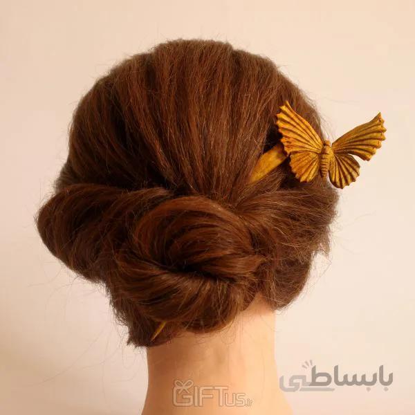گیره مو طرح پروانه جنگل
