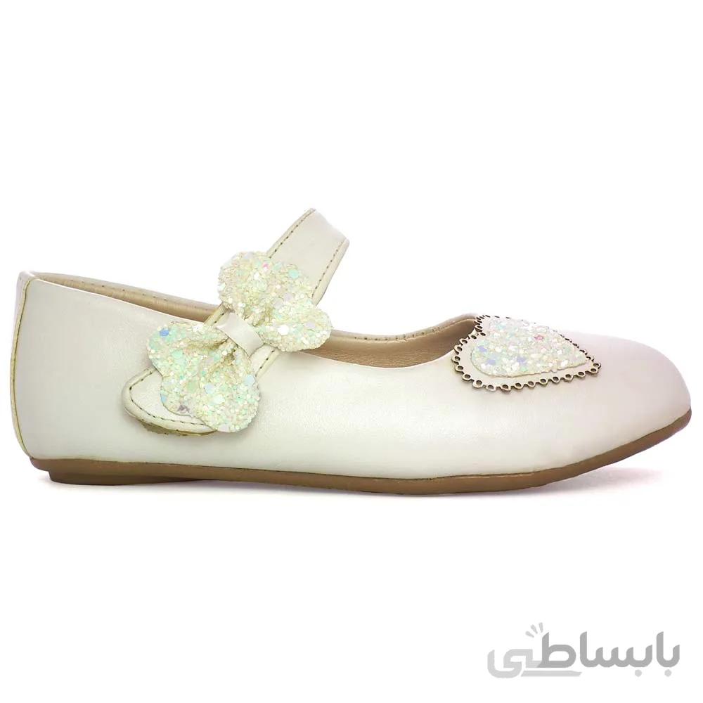 کفش دخترانه مدل GLITTERS HEART سفید