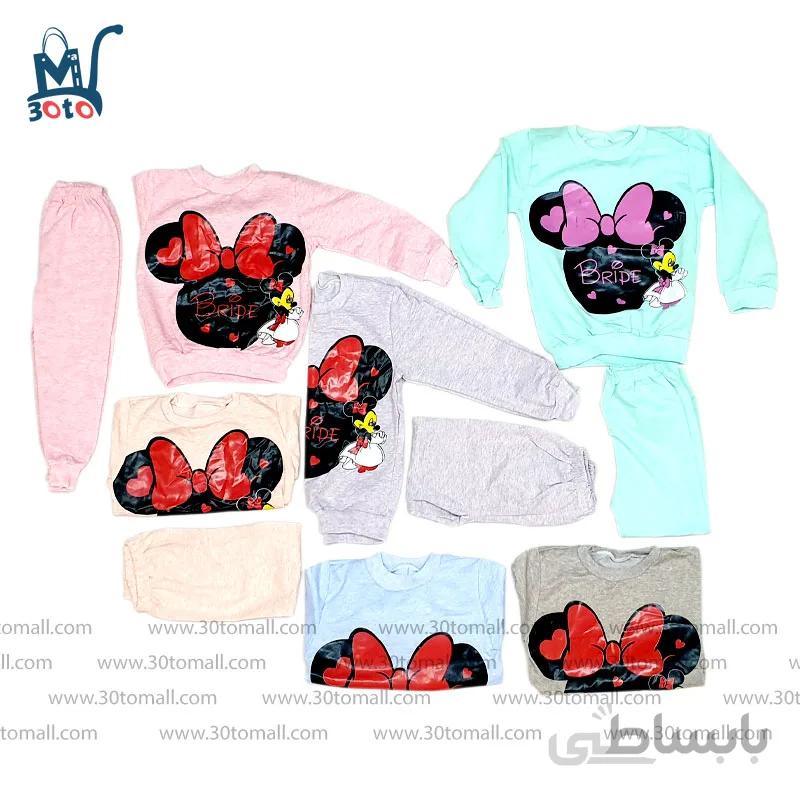 بلوز و شلوار بچه گانه طرح میکی موس مدل TP005