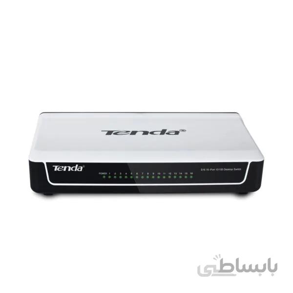 سوییچ شبکه دسکتاپ 16 پورت 10/100 تندا s16