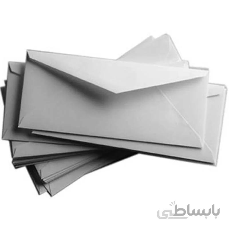 پاکت نامه ملخی سفید کارتن 500 عددی