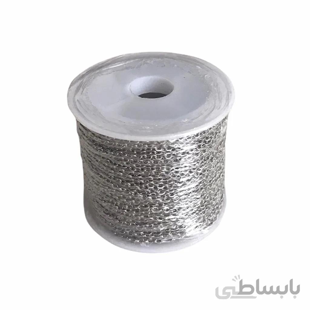 رول زنجیر دیپلمات استیل رنگ نقره ای